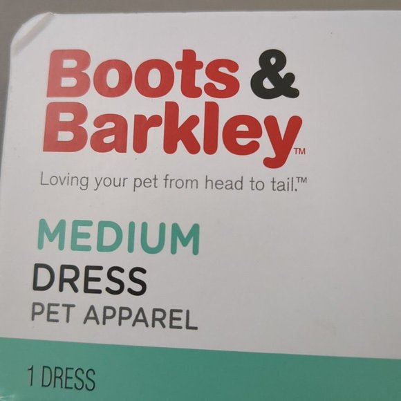 Boots & Barkley Green Floral Dog Dress Medium Pet Apparel - Picture 5 of 6